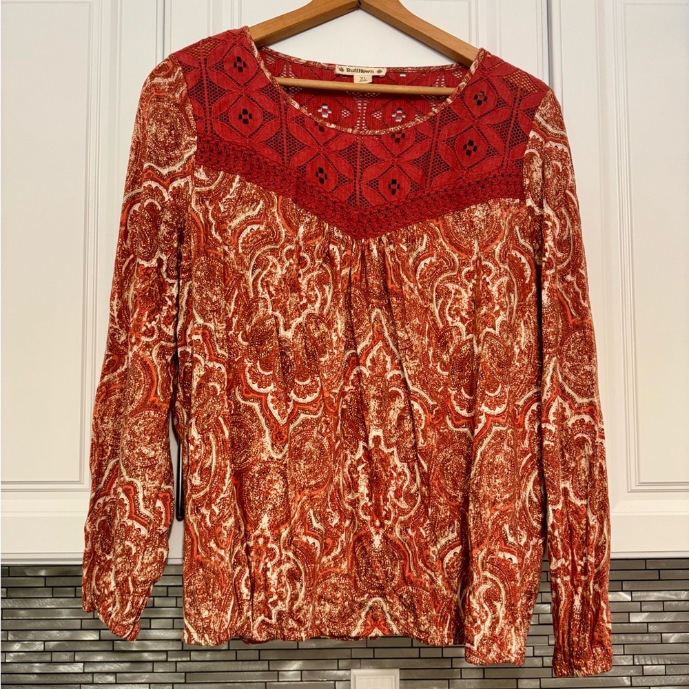 Paisley RuffHewn blouse